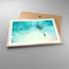 Gerahmtes Poster - Rahmen in heller Eiche - Insel Boot Produktbild-Vorschau 3