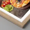 Gerahmtes Poster - Rahmen in heller Eiche - Pizza Essen Produktbild-Vorschau 2