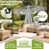 tillvex Alu Ampelschirm Grau LED Solar Ø 300 cm mit Kurbel Produktbild-Vorschau 4