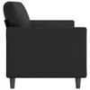 vidaXL 3-Sitzer-Sofa Schwarz 180 cm Kunstleder Produktbild-Vorschau 4