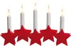 LED Leuchter Sterne rot Motiv Weihnachten Winter Kerzen Produktbild-Vorschau 2