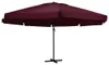 vidaXL Sonnenschirm mit Aluminium-Mast 600 cm Bordeauxrot Produktbild-Vorschau 5
