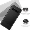 A black carbon fiber pattern phone case is shown at an angle, with diagrams illustrating its protective features. Produktbild-Vorschau