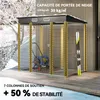 Outsunny Abri de jardin en métal 2,5 m² facile à monter, Voir les images du produit 4