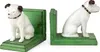 Moritz Lot de 2 serre-livres chien terrier blanc 7,5 x 14 x Voir les images du produit 1