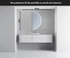 Unregelmäßiger asymmetrischer angeschnitten Spiegel mit LED Produktbild-Vorschau 2