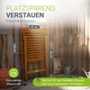 Juskys® Beistelltisch Zadar klappbar wetterfest geölt Produktbild-Vorschau 4