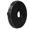A black circular carbon filter for a range hood. Produktbild-Vorschau