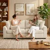 HOMCOM 3-Sitzer-Sofa, Couch mit Armlehnen, Zierkissen, Produktbild-Vorschau 8