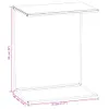 A line drawing of a side table with dimensions indicated. Voir les images du produit