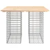 vidaXL Tuintafel van gabionen, 100x102x72 cm, massief Productafbeelding-voorbeeld 3
