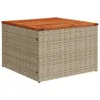 vidaXL 12-tlg. Garten-Sofagarnitur mit Kissen Beige Poly Produktbild-Vorschau 5