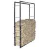 Rastrelliera per Legna da Ardere Nera 80x25x150 cm in Anteprima dell’immagine prodotto 2