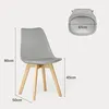 BEALIFE 6er Set Esszimmerstühle,  skandinavisches Design, Produktbild-Vorschau 2