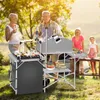 LZQ Campingküche faltbar mit Tragetasche, Reiseküche Produktbild-Vorschau 8