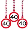 3 Verkehrsschild 40 Spiralhänger 75cm Produktbild-Vorschau 2