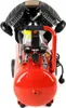 A front view of a red air compressor with black accents. Produktbild-Vorschau