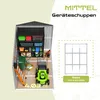 HOMAVO Gerätehaus Metall mit Pultdach, Gartenhaus Metall Produktbild-Vorschau 7