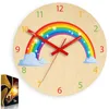ModernClock, wanduhr, Wanduhr für Kinder Regenbogen, Silent Produktbild-Vorschau 3