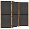 vidaXL 3-tlg. Raumteiler Schwarz 210x180 cm Produktbild-Vorschau 11