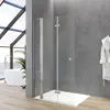Duschabtrennung faltbar Dusche 135 x 187 cm Walkin Produktbild-Vorschau 1