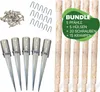 5 Stk. teilgefräste Pfosten aus Kastanie, Länge 100 cm, Produktbild-Vorschau 1