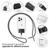 NALIA Universal Lanyard mit 2 Pads & Karabinerhaken - 160cm Produktbild-Vorschau 4