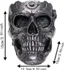 Totenkopf-Blumentopf, handbemalt, Kunstharz, Produktbild-Vorschau 8
