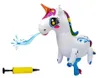 Grande unicorno gonfiabile con pistola ad acqua Anteprima dell’immagine prodotto 3