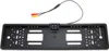 A black license plate frame with a built-in backup camera and RCA connectors. Anteprima dell’immagine prodotto
