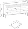DomoHome Hochwertige Elegante Kommode Nova - 154x83x39 cm Produktbild-Vorschau 5
