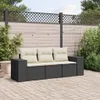 The Living Store 3-tlg. Garten-Sofagarnitur mit Kissen Produktbild-Vorschau 2