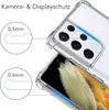 A close-up of a clear phone case on a smartphone, highlighting its protective features. Produktbild-Vorschau