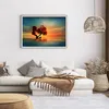 Gerahmtes Poster - Rahmen in heller Eiche - See Natur Nacht Produktbild-Vorschau 7