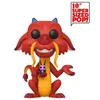 A Funko Pop! figure of Mushu from Disney's Mulan, holding Cri-Kee. Podgląd zdjęcia produktu