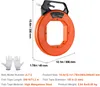 SucceBuy Bande de tirage, 240 ft, 1/8 pouce, acier, tirage Voir les images du produit 7