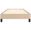 vidaXL Bettgestell Cappuccino-Braun 90x190 cm Kunstleder Produktbild-Vorschau 4