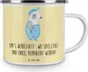 Mr. & Mrs. Panda Camping Emaille Tasse Großeltern Werkstatt Produktbild-Vorschau 3
