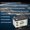 Yuasa Blei-Akku REC14-12 Pb 12V / 14Ah Zyklenfest, Faston Produktbild-Vorschau 3