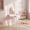 AIYAPLAY Kinder Schminktisch Set 2 in 1 Frisiertisch Produktbild-Vorschau 9