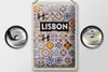 Blechschild Reise 20x30cm Lisbon Portugal Mosaik Kunst Produktbild-Vorschau 2