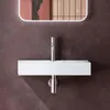 doporro Lavabo à Poser Blanc Vasque Suspendu en Céramique Voir les images du produit 4