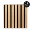 Lamelldekor 30x30 cm - Set 12 Stück (1,08 m²) - MDF-Paneele Produktbild-Vorschau 1