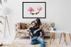 Bild 100x70 MDF-Rahmen Wandkunst Flowers On The Wall Produktbild-Vorschau 2