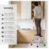 tectake® Doppelseitige Aluminium Trittleiter 2 Stufen, Produktbild-Vorschau 2
