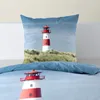 BIERBAUM Bettwäsche Mako-Satin blau  135x200cm, mit 1 Produktbild-Vorschau 6