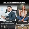Bureau stoel 200KG XL, breed kussentje, rubberen wielen, Productafbeelding-voorbeeld 4