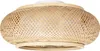 A close-up studio shot of a woven bamboo ceiling lamp. Produktbild-Vorschau