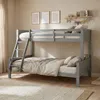 Homestyle4u Poschodová posteľ 90x200 a 140x200 podkrovná Náhľad obrázku produktu 1