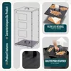 VOUNOT® Metall Pelletbehälter mit Rollen, 55 kg Pelletbox, Produktbild-Vorschau 12